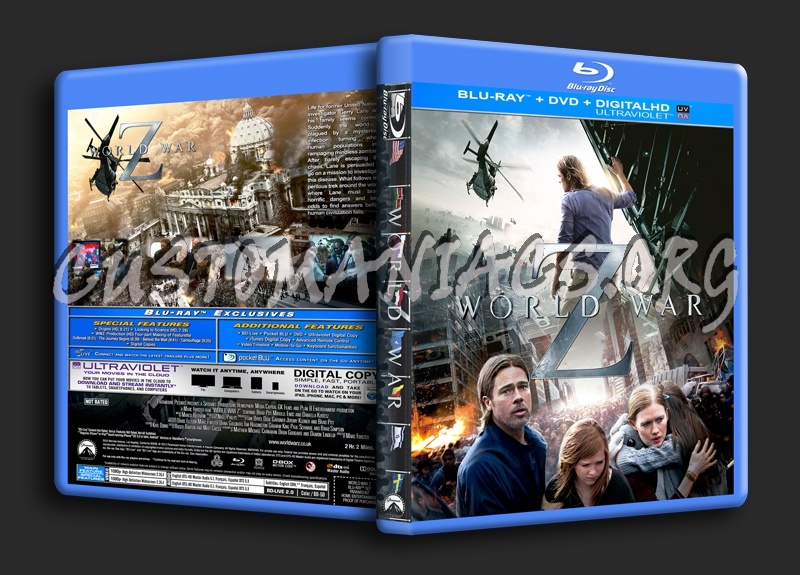 World War Z (2013) [2 Disc] blu-ray cover