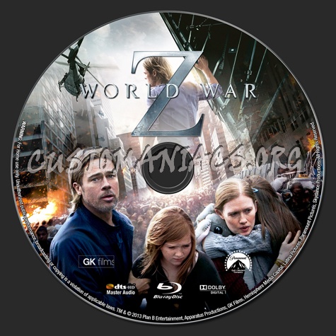 World War Z (2013) blu-ray label