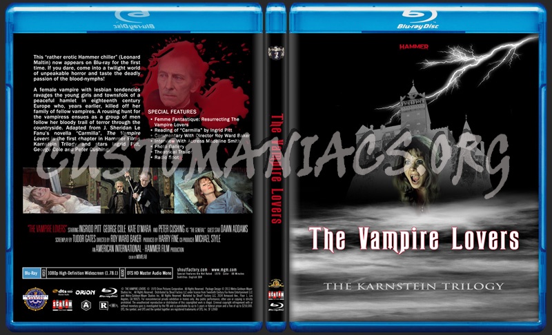 The Vampire Lovers blu-ray cover