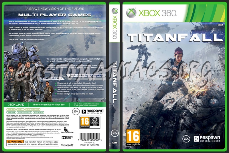 Titan Fall dvd cover