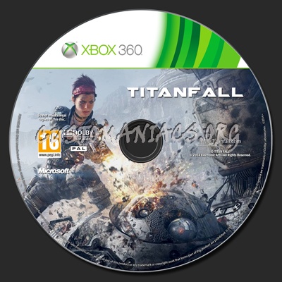 Titan Fall dvd label