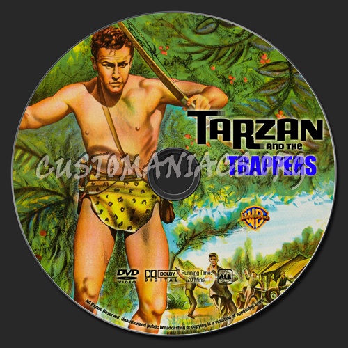 Tarzan and the Trappers dvd label