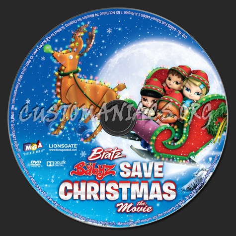 Bratz Babyz Save Christmas The Movie dvd label