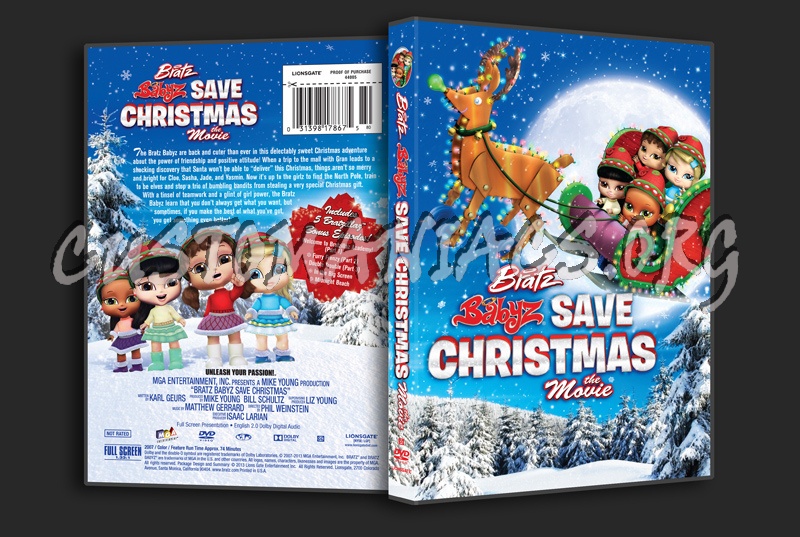 Bratz Babyz Save Christmas The Movie dvd cover