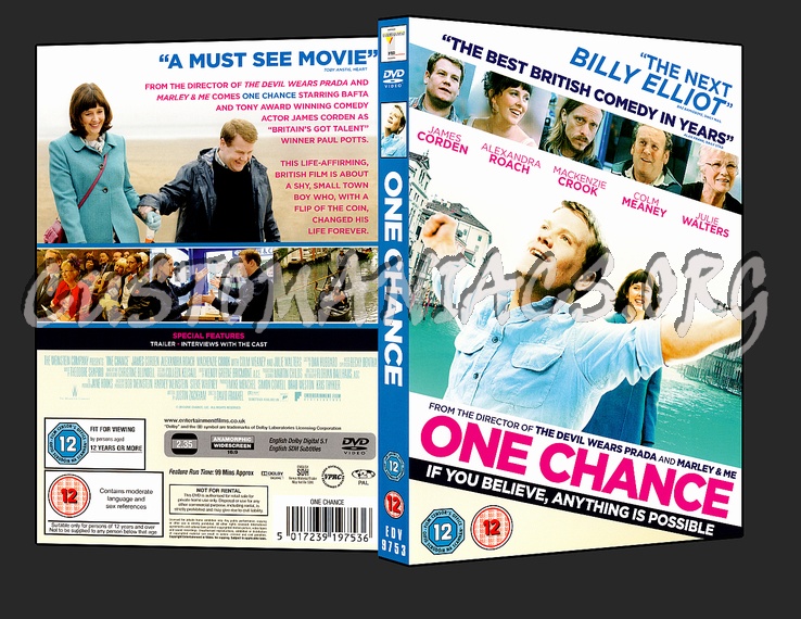 One Chance dvd cover