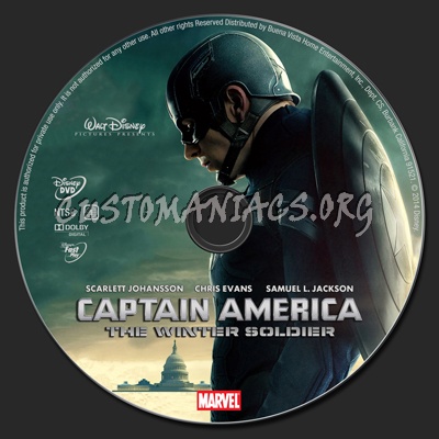 Captain America: The Winter Soldier dvd label