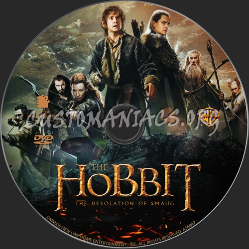 The Hobbit The Desolation of Smaug dvd label