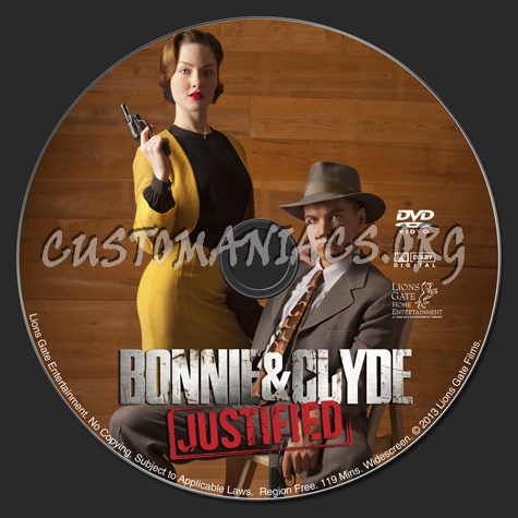 Bonnie & Clyde: Justified dvd label