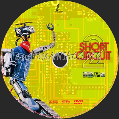 Short Circuit 2 dvd label - DVD Covers & Labels by Customaniacs, id: 34960  free download highres dvd label