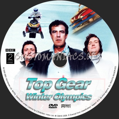 Top Gear Winter Olympics dvd label