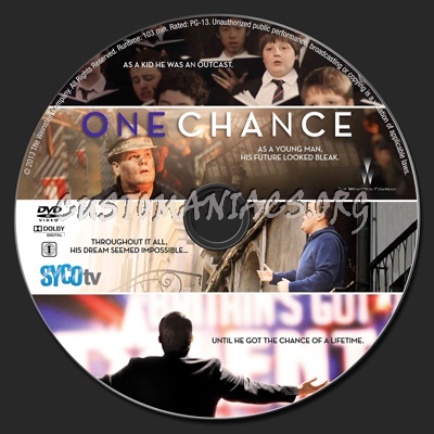 One Chance dvd label