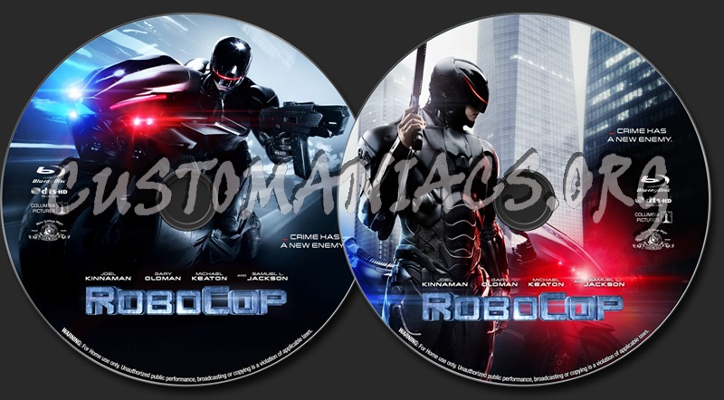 RoboCop (2014) blu-ray label