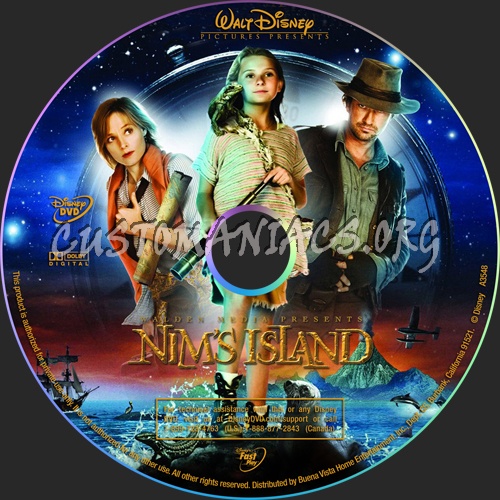 Nim's Island dvd label