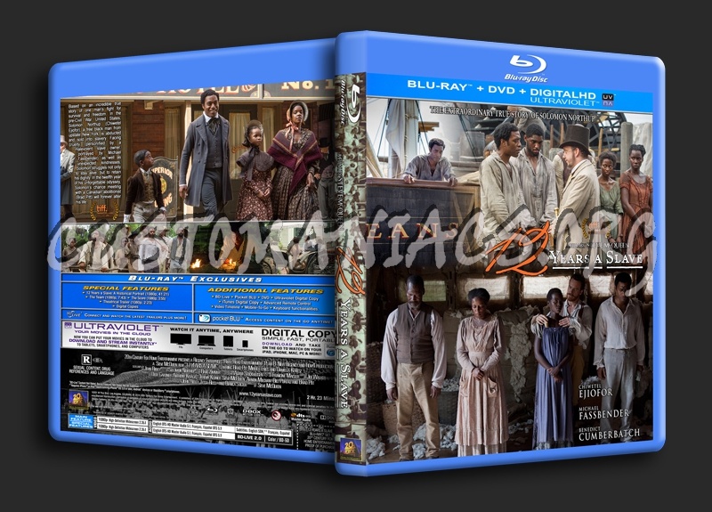 12 Years A Slave (2014) 2 Disc blu-ray cover