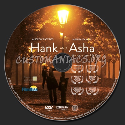 Hank and Asha dvd label