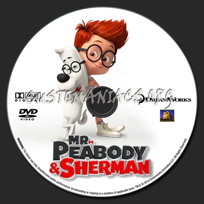 Mr. Peabody & Sherman dvd label