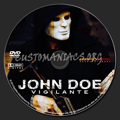 John Doe: Vigilante dvd label