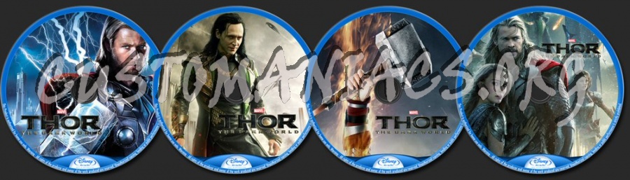 Thor - The Dark World blu-ray label