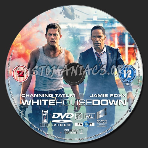 White House Down dvd label