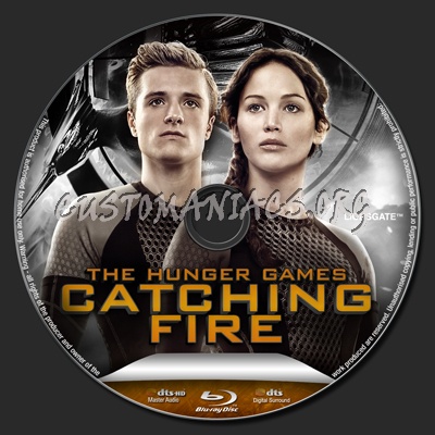 The Hunger Games: Catching Fire blu-ray label