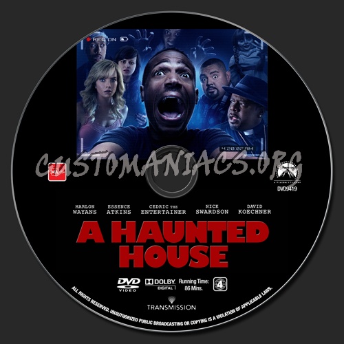 A Haunted House dvd label