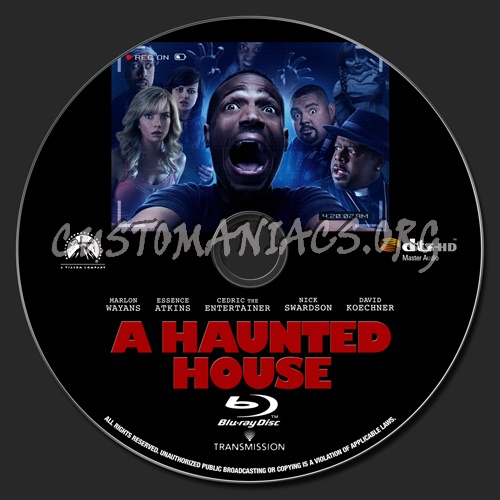 A Haunted House blu-ray label