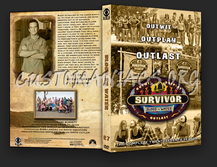 Survivor Blood vs. Water - Season 27 dvd cover