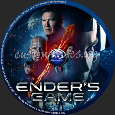 Ender's Game blu-ray label