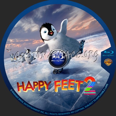 Happy Feet 2 blu-ray label