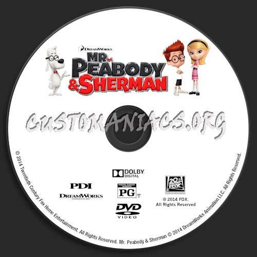 Mr. Peabody & Sherman dvd label