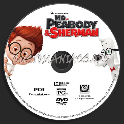 Mr. Peabody & Sherman dvd label