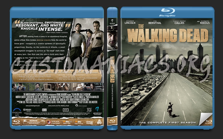 The Walking Dead Season One blu-ray cover