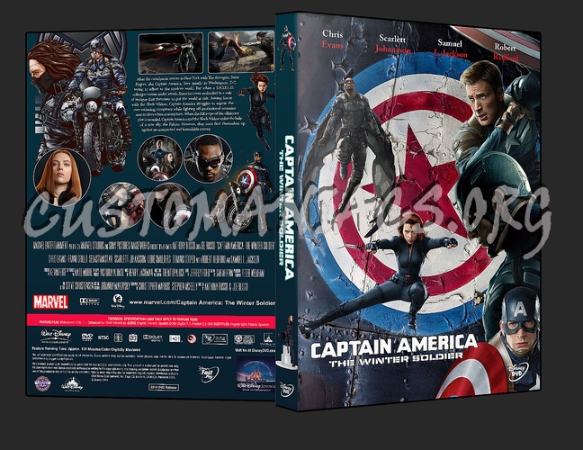 Captain America: The Winter Soldier dvd cover