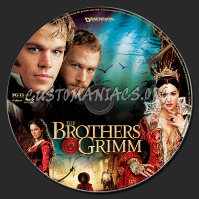 The Brothers Grimm blu-ray label