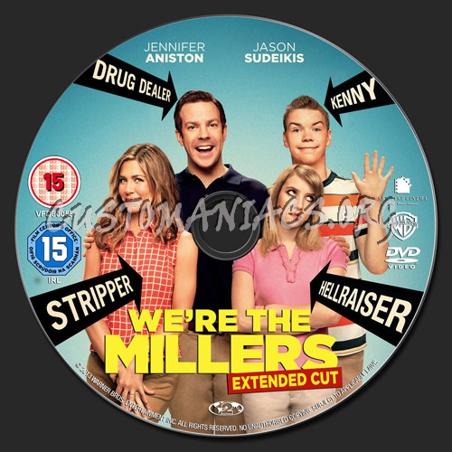 We're The Millers dvd label