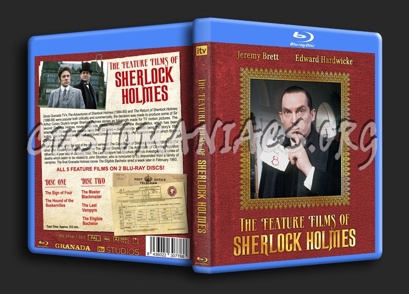 ITV/Granada Sherlock Holmes Blu-ray Set blu-ray cover