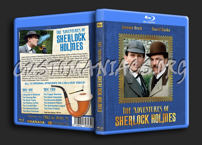 ITV/Granada Sherlock Holmes Blu-ray Set blu-ray cover