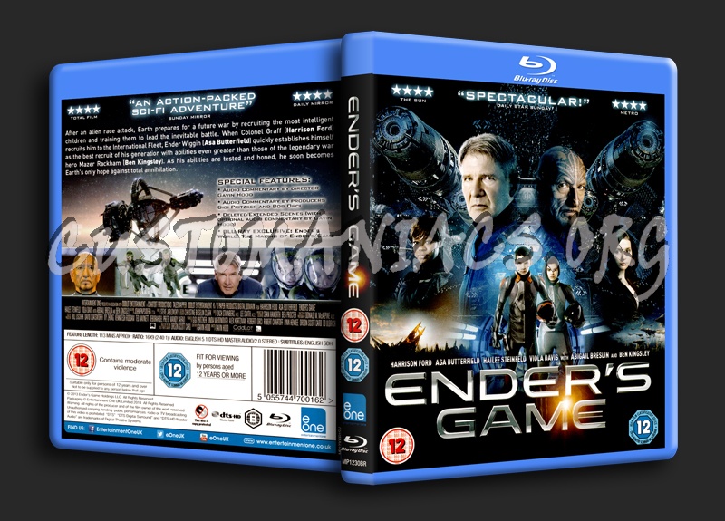 Ender's Game R2  Scan Front blu-ray cover