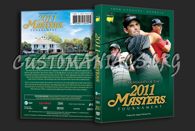 Highlights of the 2011 Masters Tournament dvd cover