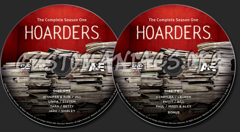 Hoarders Season 1 dvd label