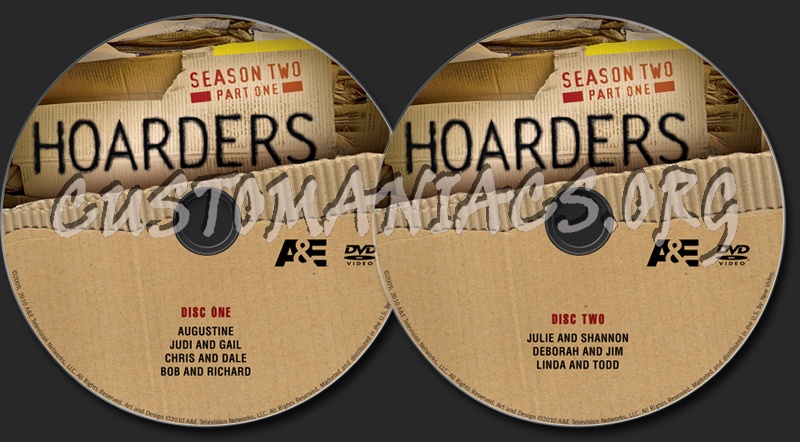 Hoarders Season 2 Part 1 dvd label