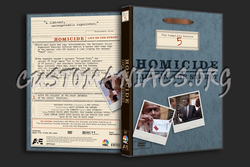 Homicide Season 5 dvd cover