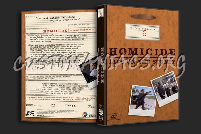 Homicide Season 6 dvd cover