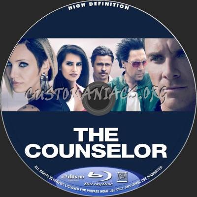 The Counselor blu-ray label