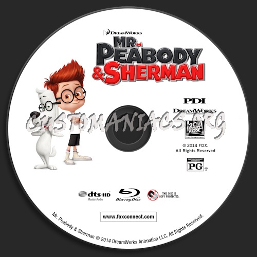 Mr. Peabody & Sherman blu-ray label