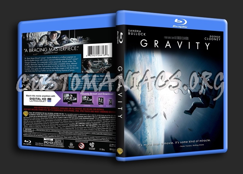 Gravity blu-ray cover