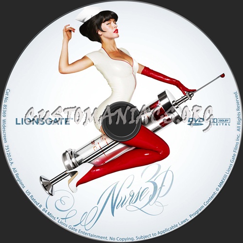 Nurse 3-D dvd label