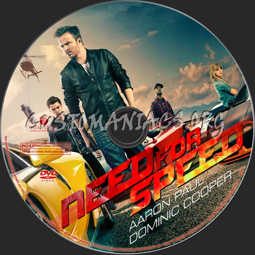 Need for Speed dvd label