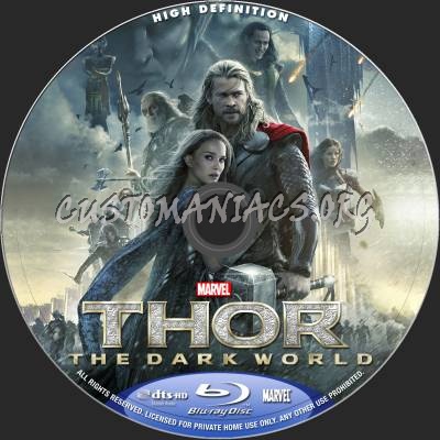 Thor: The Dark World (2D+3D) blu-ray label