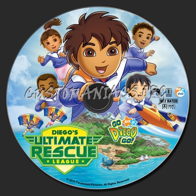 Go Diego Go! Diego's Ultimate Rescue League dvd label